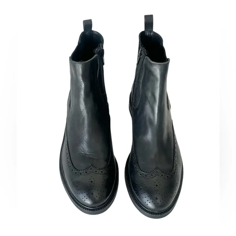 Jeffrey Campbell Edmone Leather Chelsea boots black 7.5 - Picture 4 of 13